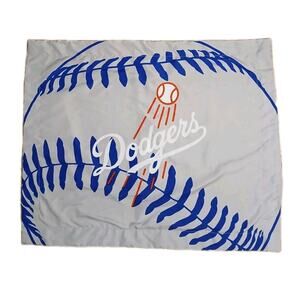 LA Dodgers Bed Pillow Case GRAY 29x23 Baseball Fan Dorm Boys Collegiate Sports